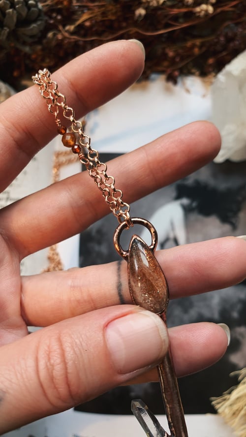 Image of *15% off* Rowan, Sunstone & Quartz Broomstick