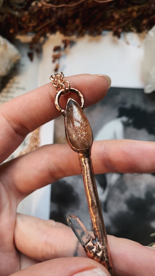 Image of *15% off* Rowan, Sunstone & Quartz Broomstick