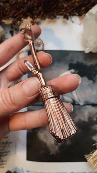 Image 1 of Rowan, Sunstone & Quartz Broomstick