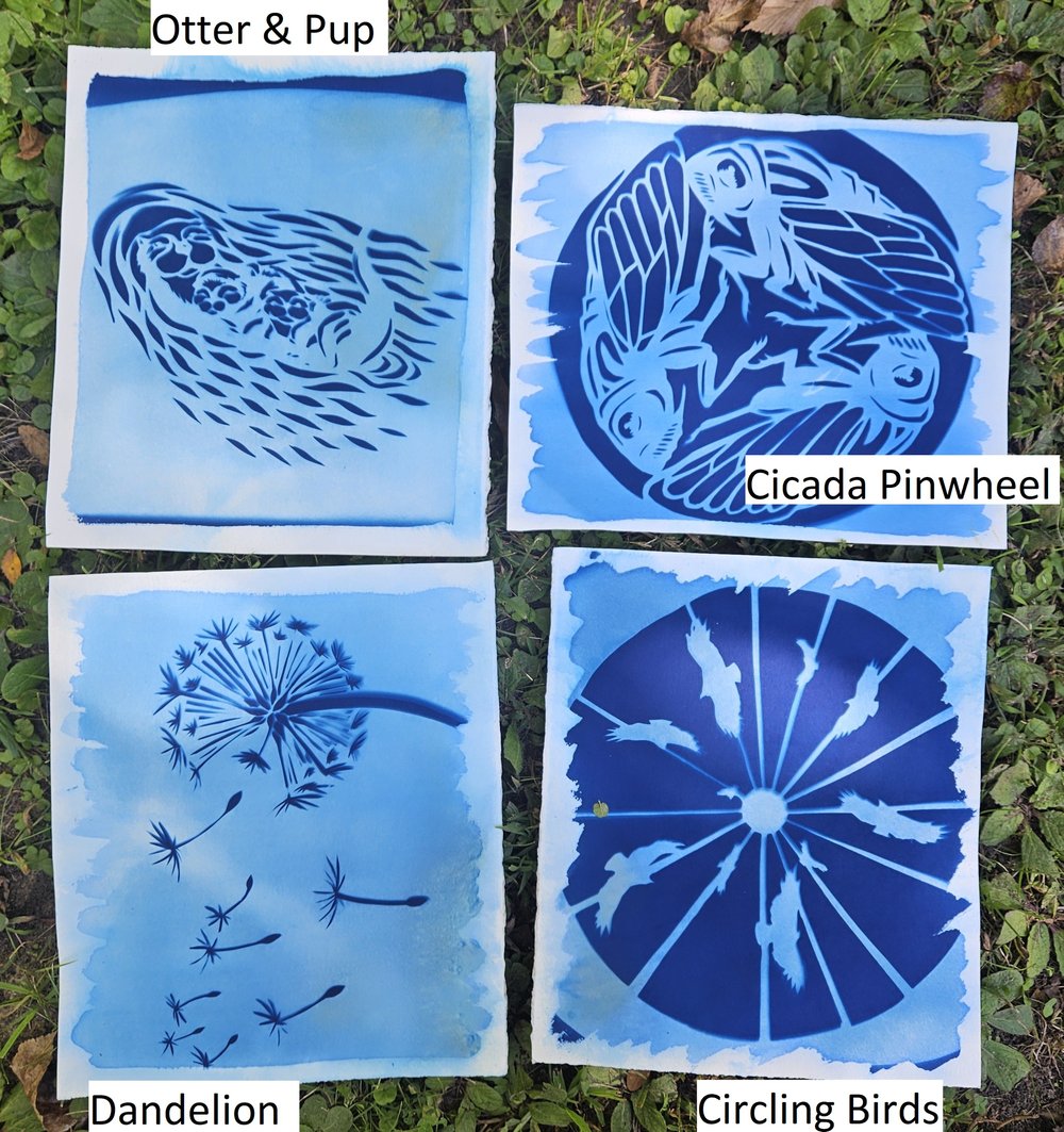 Image of Shadow Puppet Cyanotypes