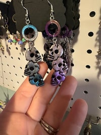 Image 2 of Shimmer Skull Dangles