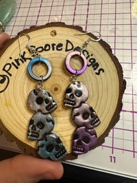 Image 1 of Shimmer Skull Dangles