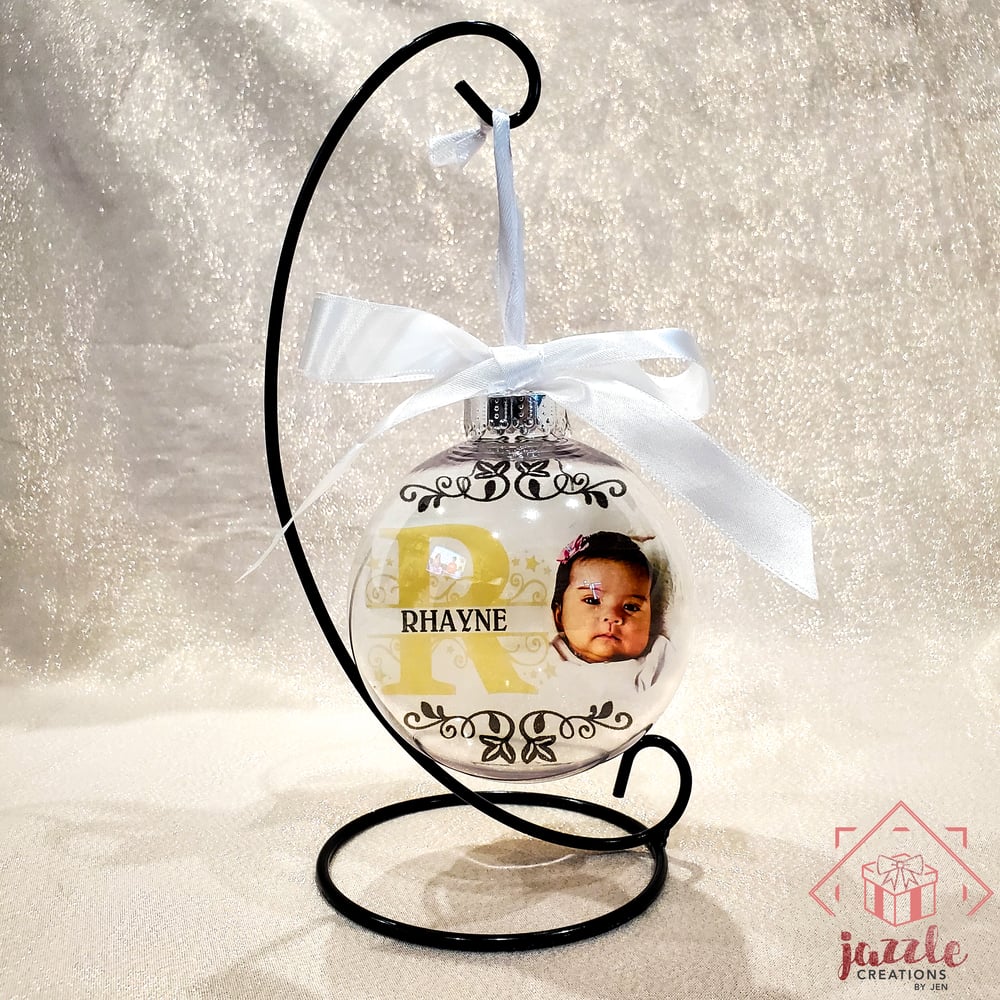 Image of Monogram Initial with Photo Baubles