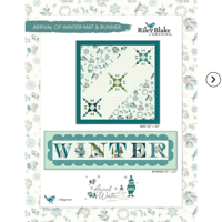 Image 4 of ARRIVAL OF WINTER Topper & Runner Kit by Sandy Gervais for Riley Blake Designs