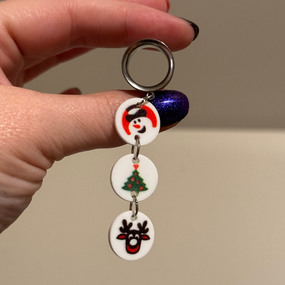 Image of Holiday Triple Cookie Dangles (sizes 2g-2")