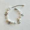 white starfish floral bracelet