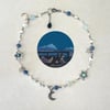 cloudy moonlight night necklace