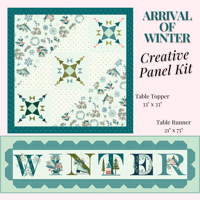 Image 1 of ARRIVAL OF WINTER Topper & Runner Kit by Sandy Gervais for Riley Blake Designs