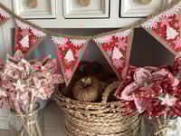 Image 1 of #1 Rustic Christmas Bunting - 10 Flags