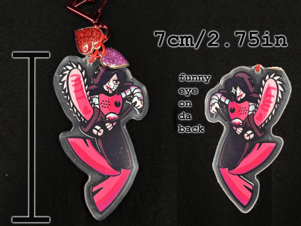 Image of Mettaton EX Chainsaw Acrylic Charm