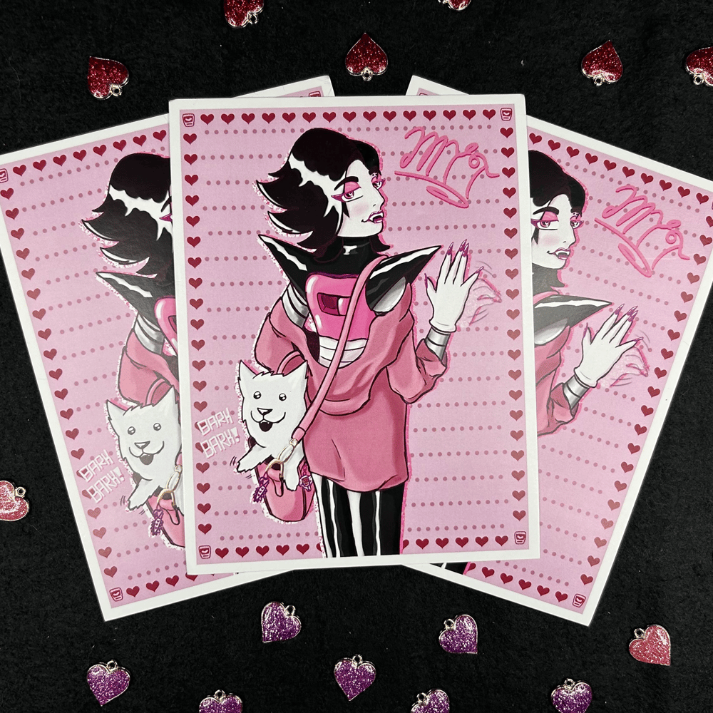 Image of Mettaton EX Casual Day Out 5x7 Postcard Print