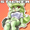 Matcha Fox - Vinyl Sticker