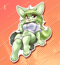 Image 2 of Matcha Fox - Vinyl Sticker
