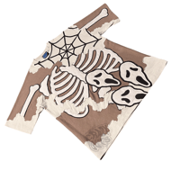 Image 2 of Taupe spiderweb Tee ( XL )