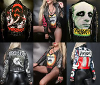 Image 1 of CUSTOM MADE PRODIGY FAUX LEATHER JACKET 