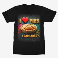 I ❤️ Pies  mens Black  TShirt
