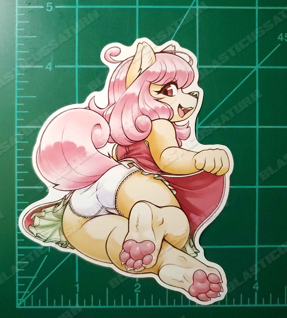 Strawberry Shortcake Dog - Vinyl Sticker
