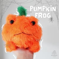 Image 1 of Big Pumpkin Frog Plush - Halloween Drop 2024