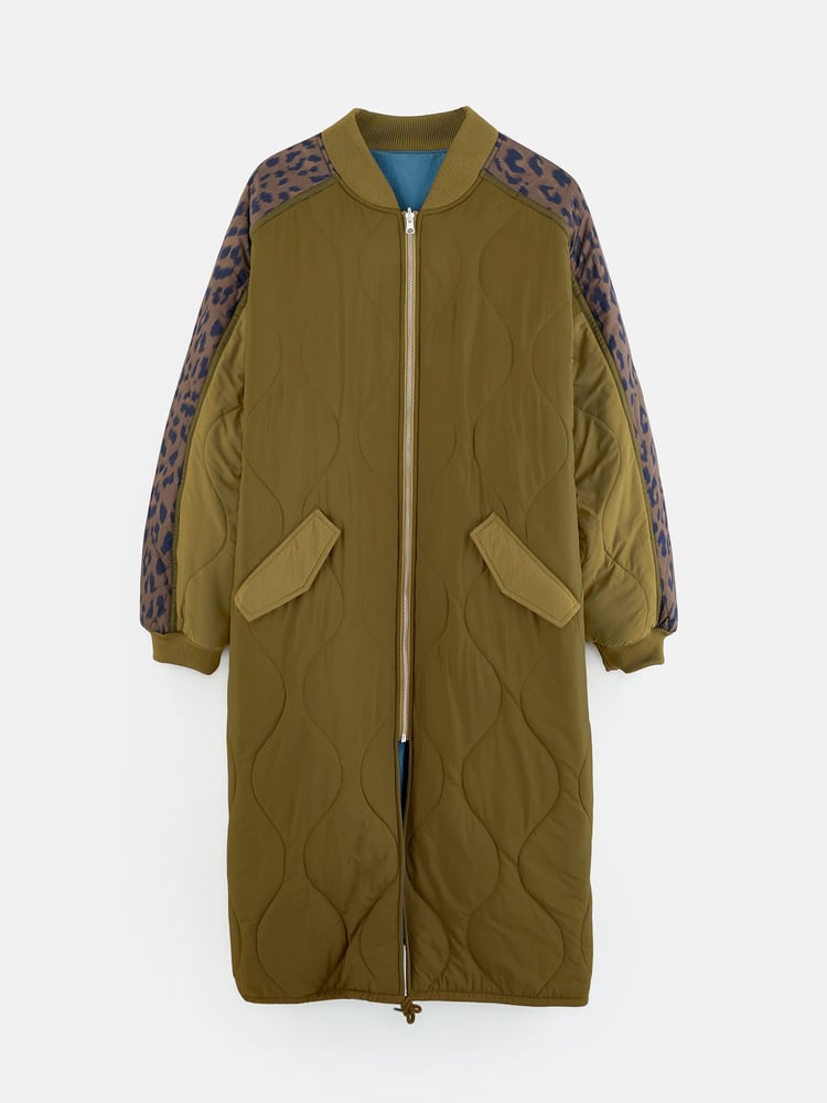 Image of Reversible Oversized Quilted Jacket