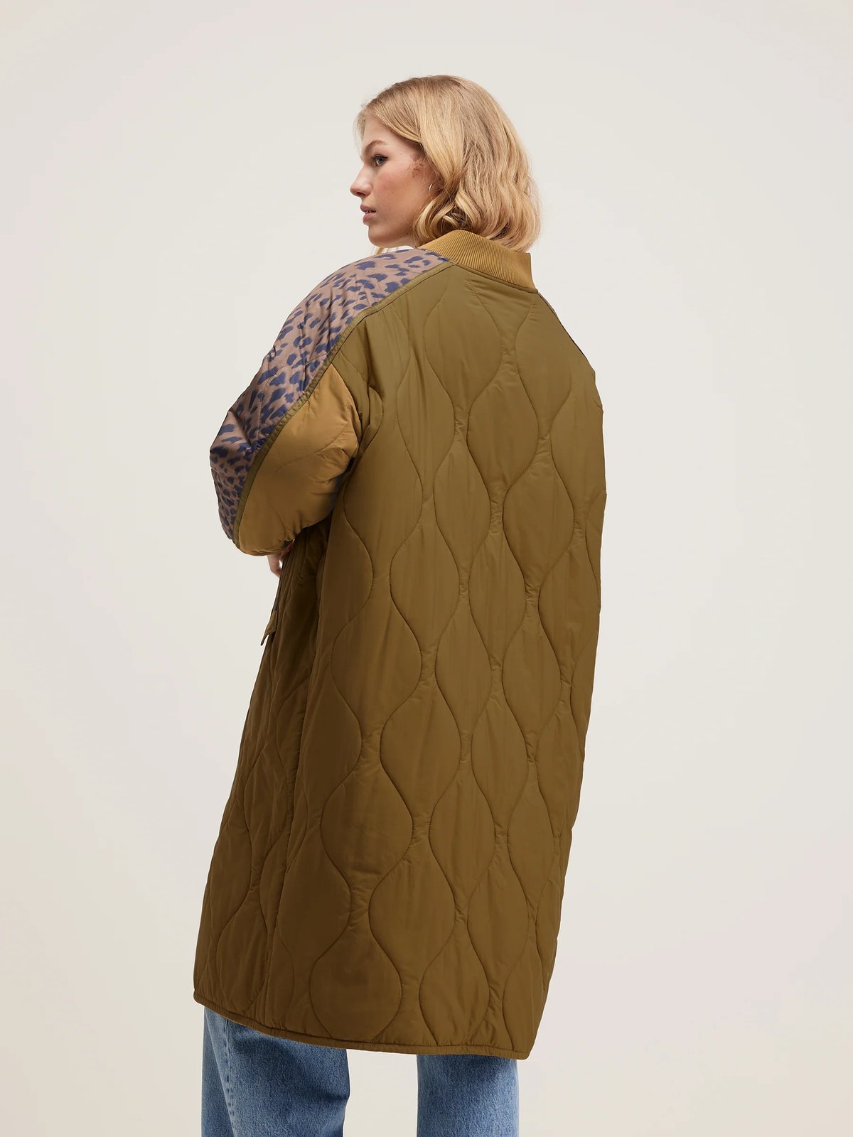 Image of Reversible Oversized Quilted Jacket