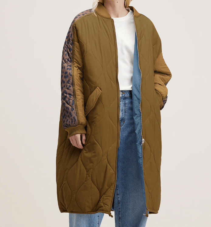 Image of Reversible Oversized Quilted Jacket