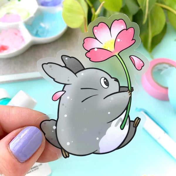 Image of CLEAR Totoro STICKER