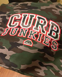 Image 2 of CJ "UNIVERSITY" HOODED SWEATSHIRT CAMO