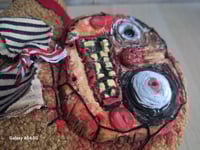 Image 16 of Halloween Custom Made Doll. The Gingerbread Man. Handmade Creepy Plushie. Gothic Home Decor. Unique 