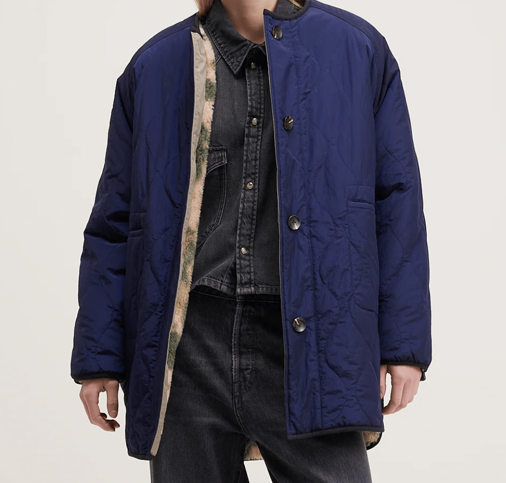 Image of Oversized Reversible Padded Jacket