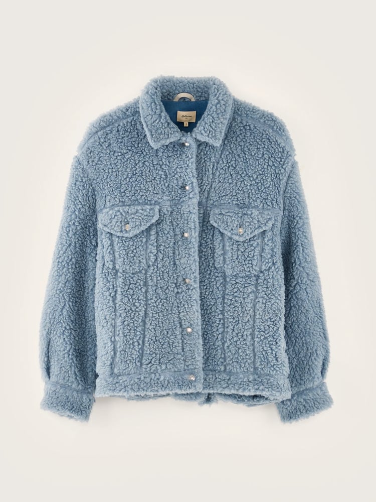 Image of Denim Blue Teddy Jacket