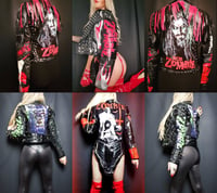 Image 1 of CUSTOM MADE ROB ZOMBIE FAUX LEATHER JACKET