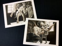 "Millie Visits the Headmaster" Reproduction Print Set