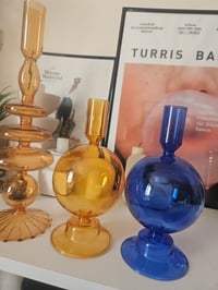 Image 5 of Scandinavian Retro Glass Candle Holders and Vases 