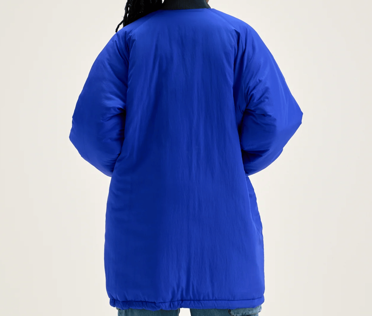 Image of Oversized Parka - Reversible (Grey to Blue)