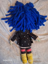 Image 10 of Coraline Jones handmade fabric and polymer clay doll unique one of a kind fan art doll. Haunted doll