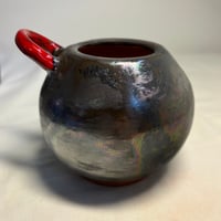 Image 3 of Boule cristal avec anse rouge 