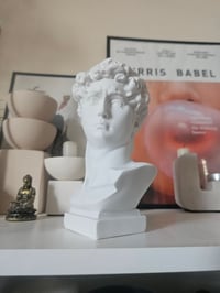 Image 2 of White Porcelain Bust Statue Vase 