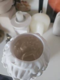 Image 4 of White Porcelain Bust Statue Vase 