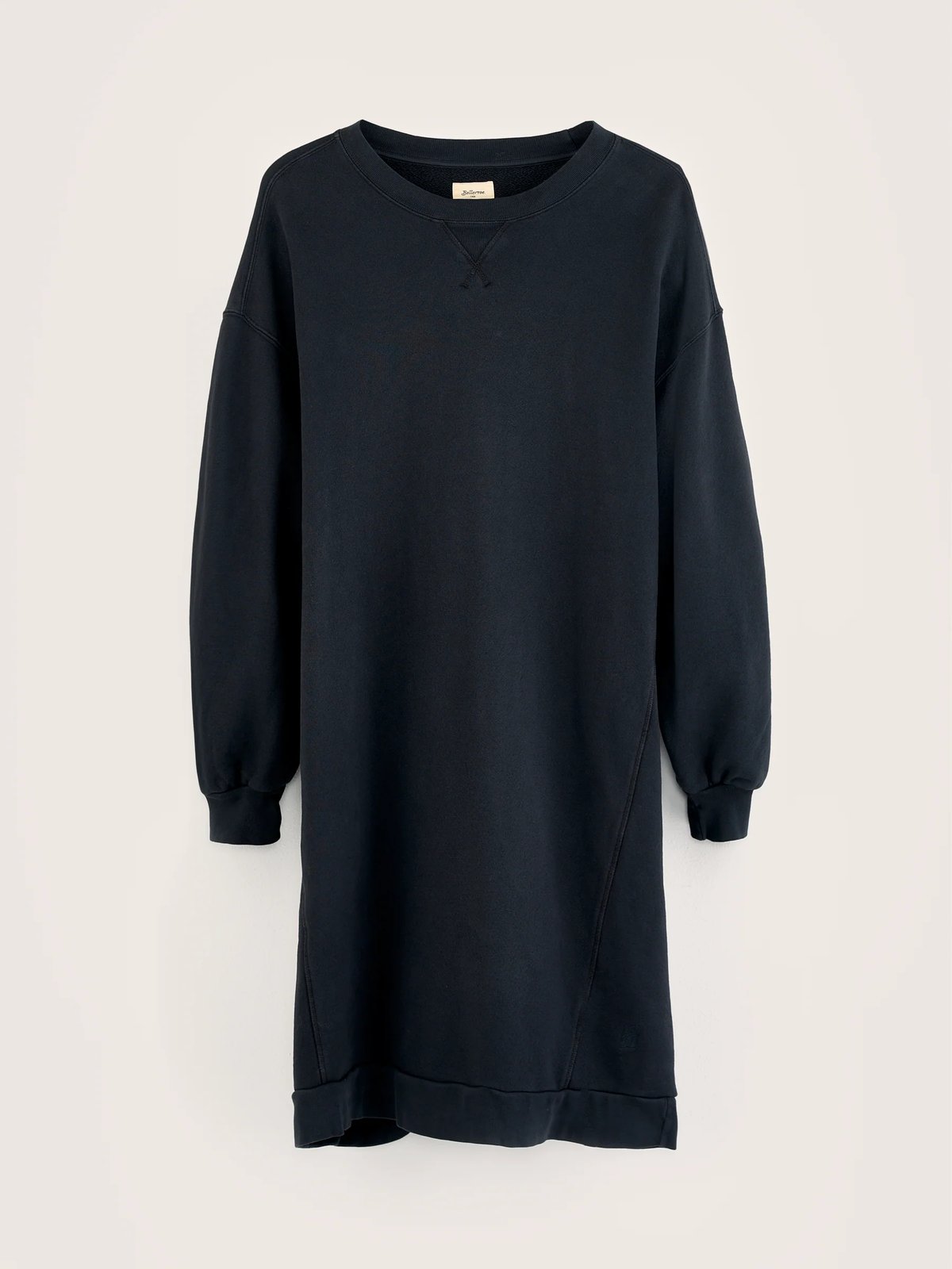 Image of Black Sweatshirt Dress