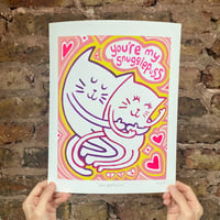 Image 2 of 'Snugglepuss' Fine art print