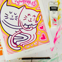 Image 3 of 'Snugglepuss' Fine art print