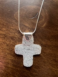 Image 1 of Small filigree silver cross