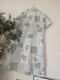 Image 4 of Vintage Abstract Mod Button Mini dress