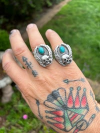 Image 5 of WL&A Handmade Blue Royston Sunset DeathRider Signets