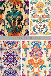 Image 1 of Digital printable tiled art pack - French Lace