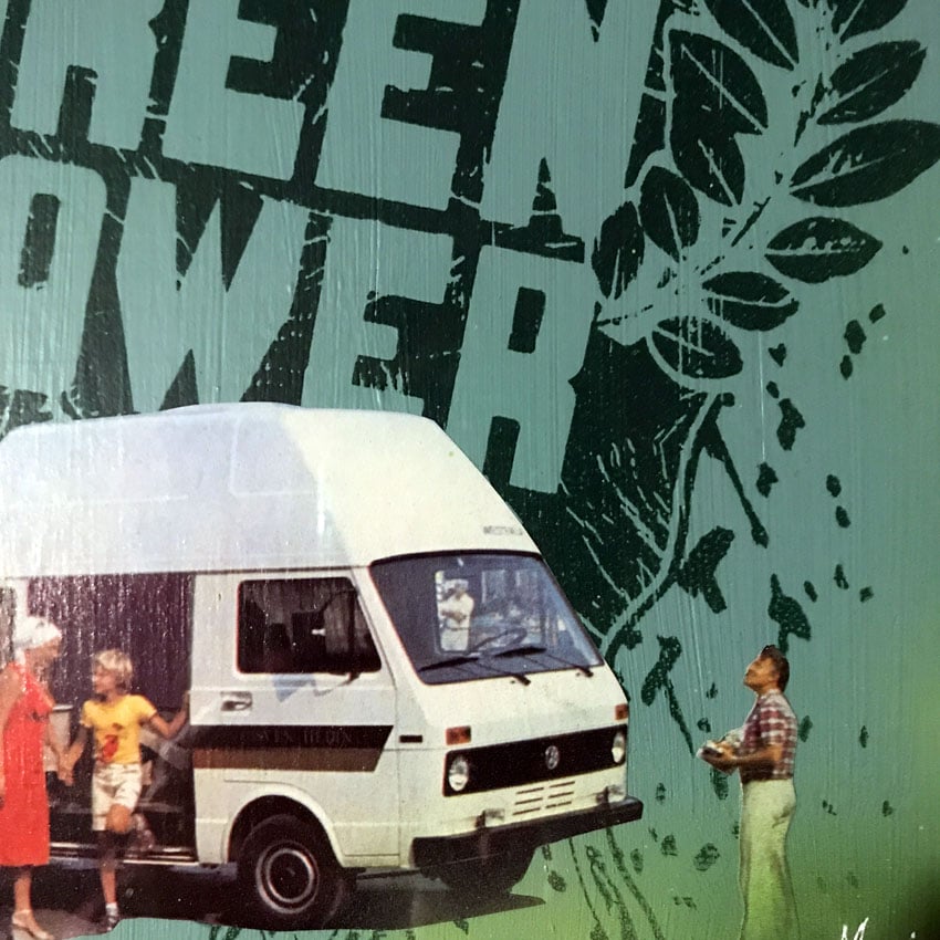 Image of TABLEAU "GREEN RIDE"