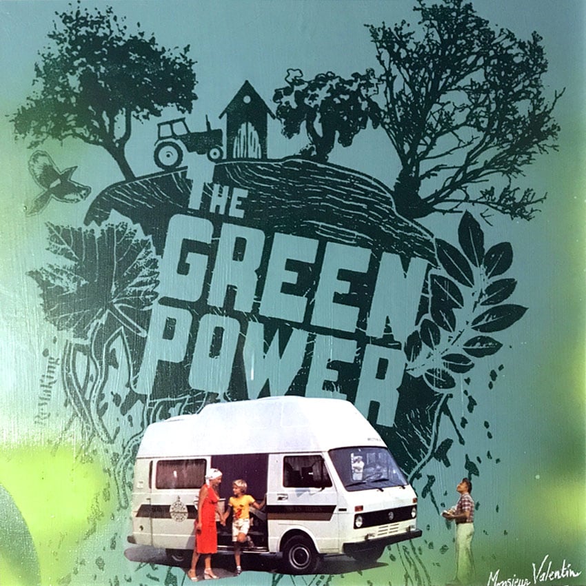 Image of TABLEAU "GREEN RIDE"