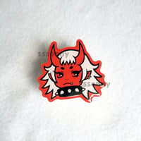 Red Oni Punk Phone Grip