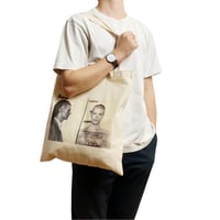 Image 1 of David Bowie Mugshot Tote Bag Famous Celebrity Mugshot