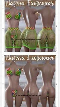 Image 2 of Fishnet Skirt Sets.